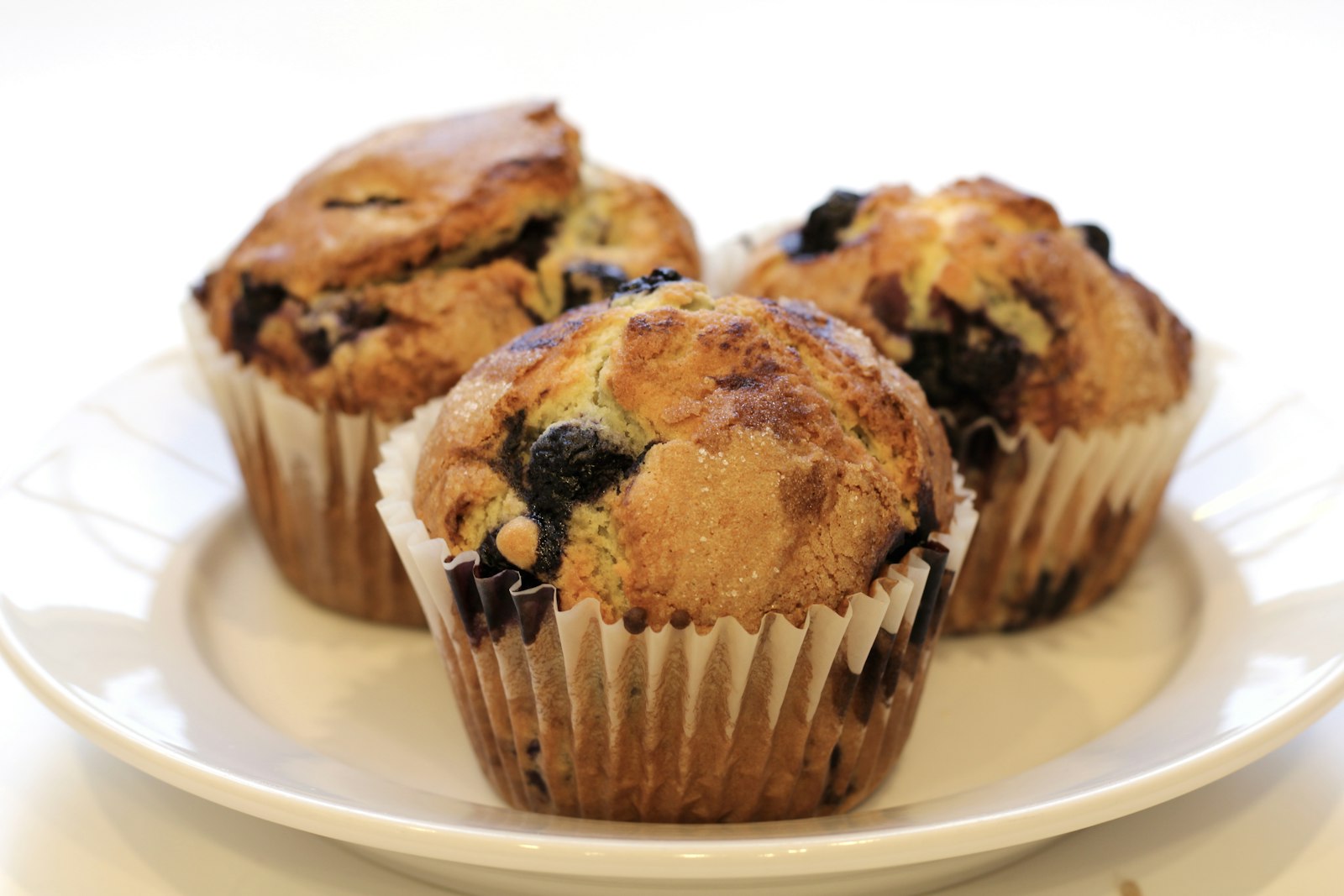 Fresh blueberry lemon muffins