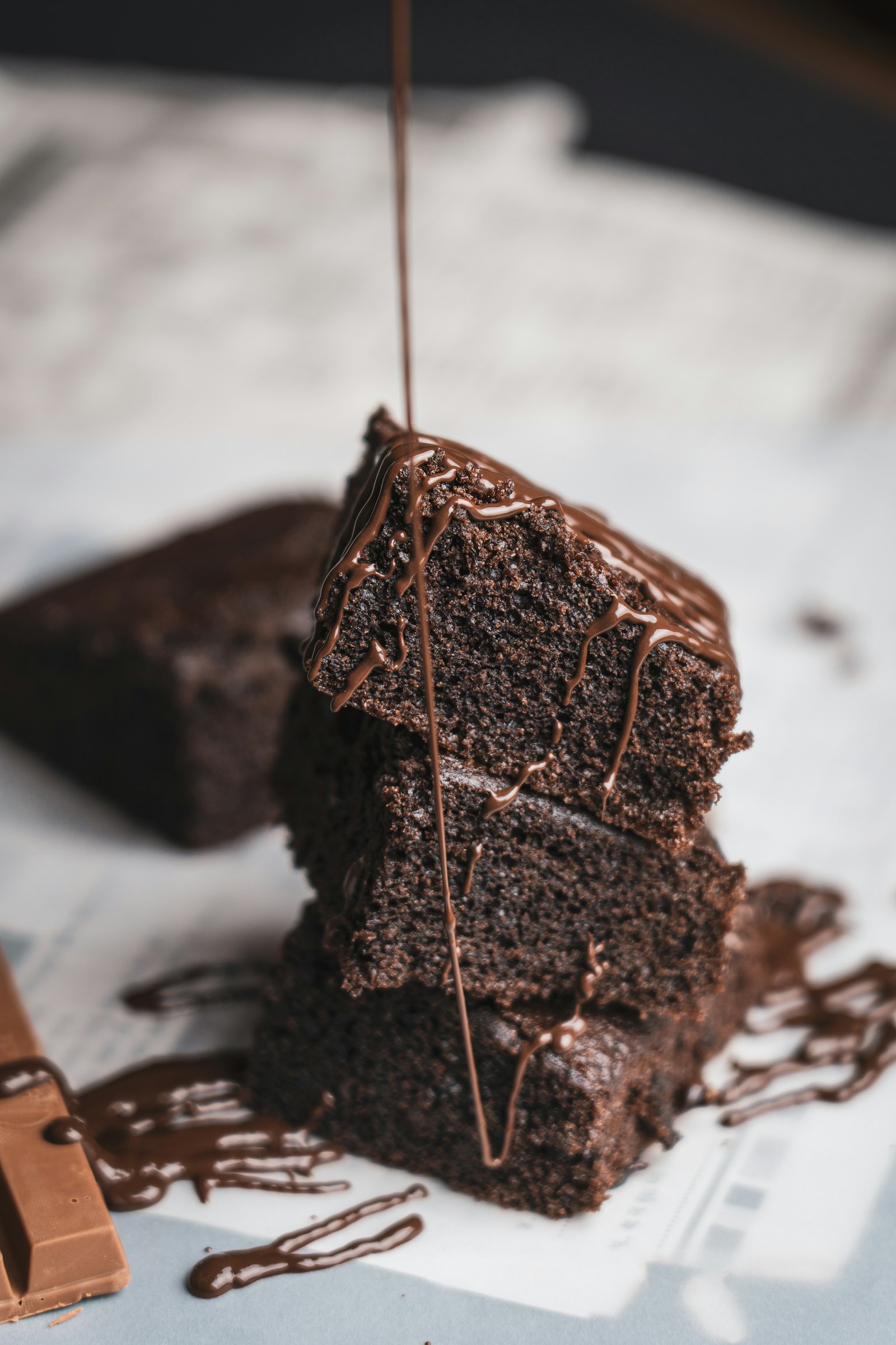 Fudgy homemade chocolate brownies